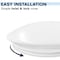 Luxrite 19In LED Flush Mount Light 5CCT 2700K-5000K 24/28/32W Up to 2240LM Dimmable Damp Rated ETL Listed LR23163-1PK - alternate 4